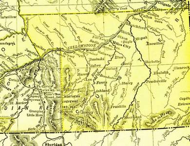 custer county map mtgenweb 1895