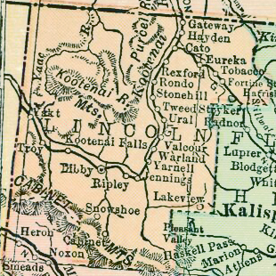 1914 Lincoln Co. map