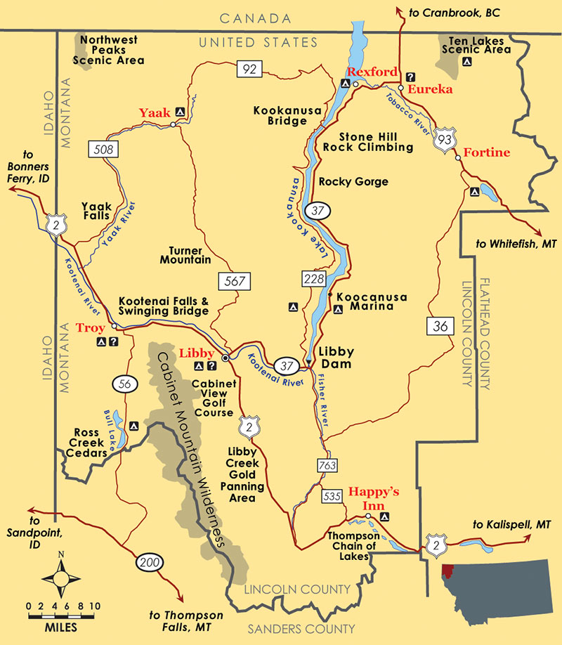 Lincoln County Map from County Webpage