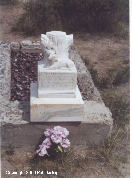 Bannack Cemetery, Velma George Thompson