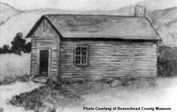 Sketch of the First Bannack School