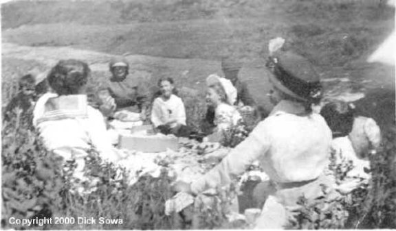 Phillips, Fergusons and Perrines, July 4, 1912 near, Castner Falls, Cascade County, Montana