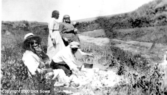 Phillips, Fergusons and Perrines,  July 4, 1912 near Castner Falls, Cascade County, Montana