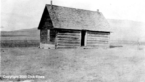 Schoolhouse where Grace Taylor taught, Cascade County, Montana