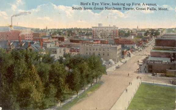 Bird's Eye View, First Avenue South, Great Falls