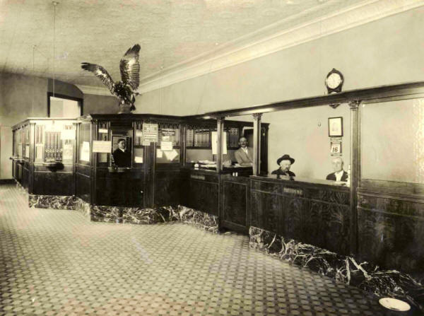Cascade Bank in Great Falls ca 1920, Cascade County, Montana