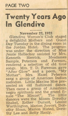 Newspaper Article about the Minuet