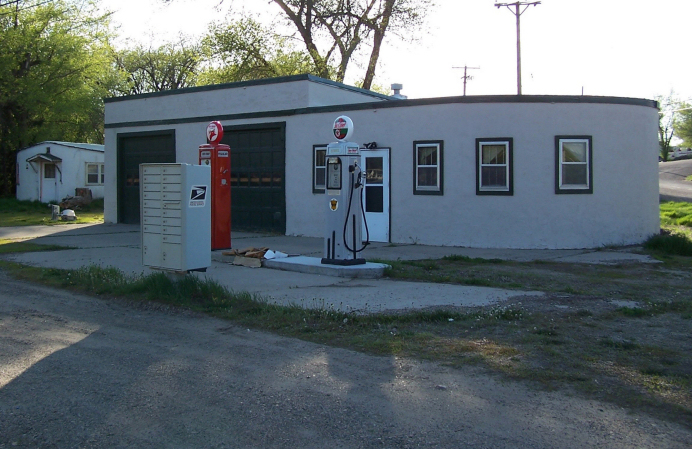 Old Texaco Gas Station Glendive, Dawson County, Montana