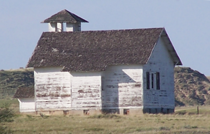 Old Abandoned Church or School Intake, Dawson County, Montana