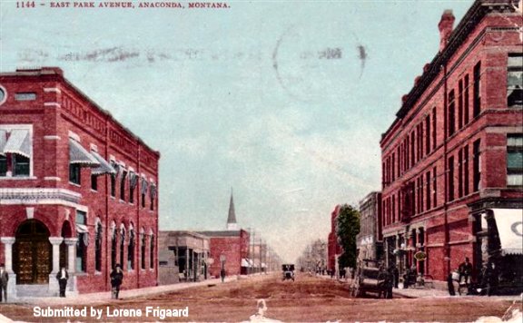 East Park Avenue and Main Street Postcard ca. 1907
