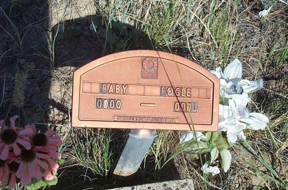 Fogel Baby Grave Marker, Nordahl Cemetery, Musselshell River Breaks