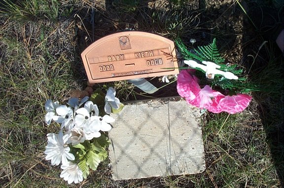 Baby Kieth Grave Marker, Nordahl Cemetery, Musselshell River Breaks