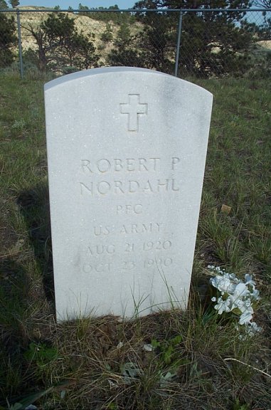 Robert P. Nordahl Grave Marker, Nordahl Cemetery, Musselshell River Breaks