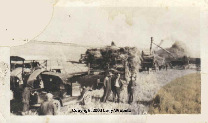 Charles Wrobetz, Hay Crew. Kolin, Montana