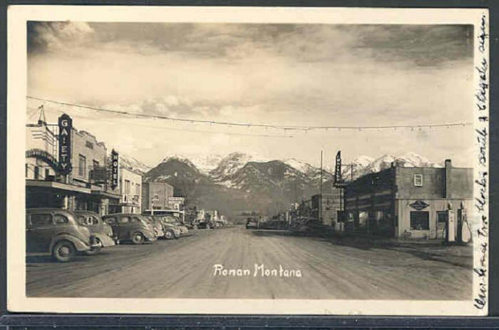 Main Street Ronan 1939, Ronan, Lake County, Montana