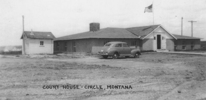 Old McCone County Courthouse Circle, Montana