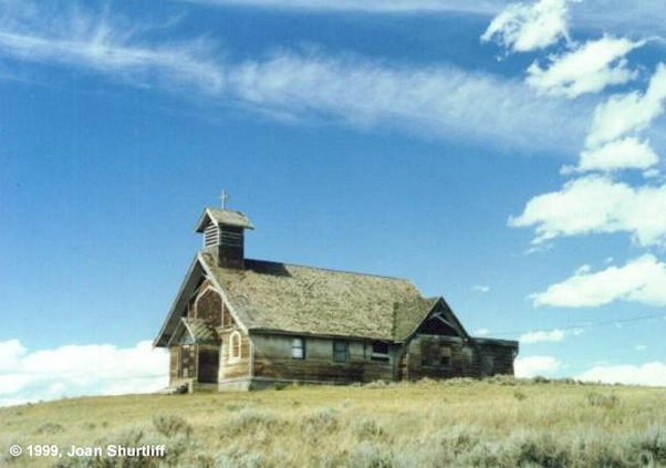 Abandonded Catholic Church near Ringling, Meagher County, Montana
