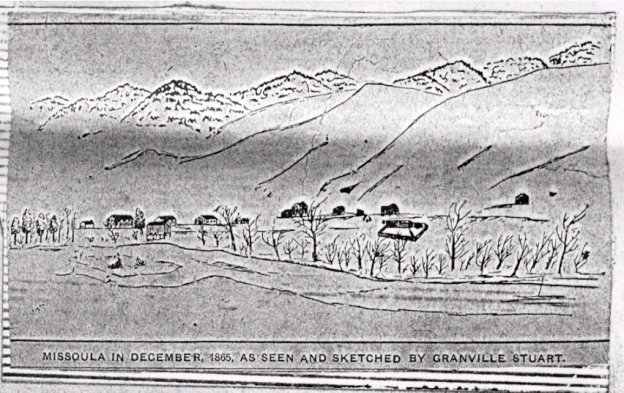 Sketch of 1865 Missoula