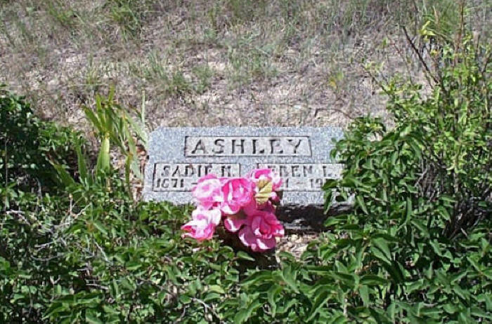 Sadie and Eben Ashley, Ashley Cemetery, Ashley,  Petroleum County, Montana