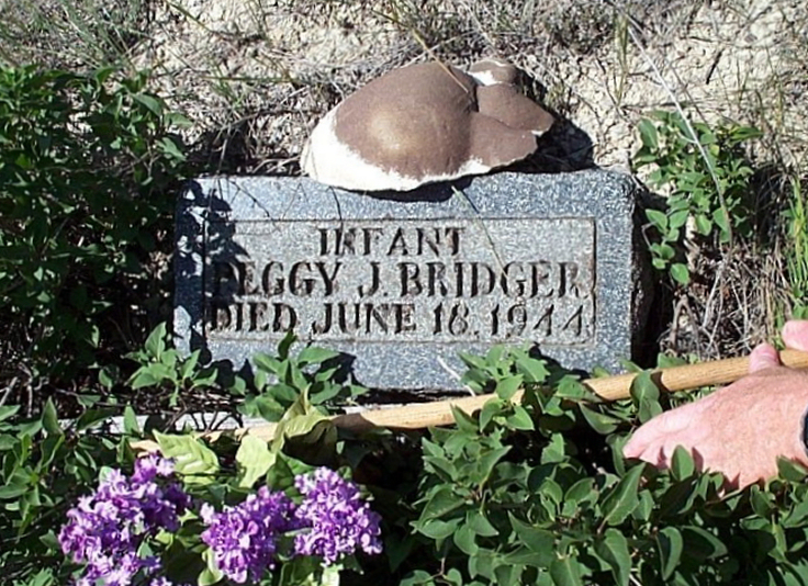 Infant Peggy Bridger Ashley Cemetery, Ashley,  Petroleum County, Montana