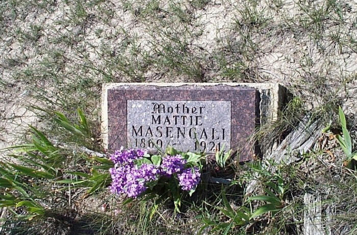 Mattie Masengali Ashley Cemetery, Ashley,  Petroleum County, Montana