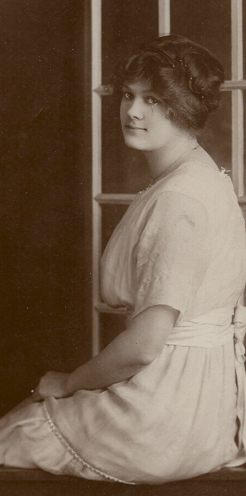 Clara Minnie Corson, circa 1916, Choteau, Teton County, Montana