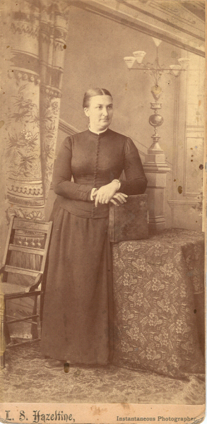 Clara Foulk Corson, 1887, Teton County, Montana