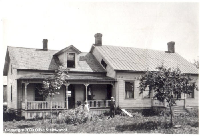 Unknown People and House, Possibly in Butte, Silver Bow County, Montana