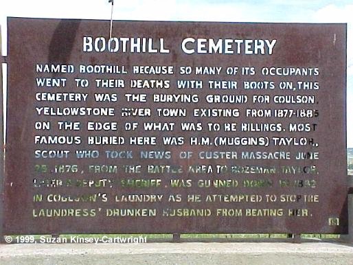 Boothill Cemetery Sign