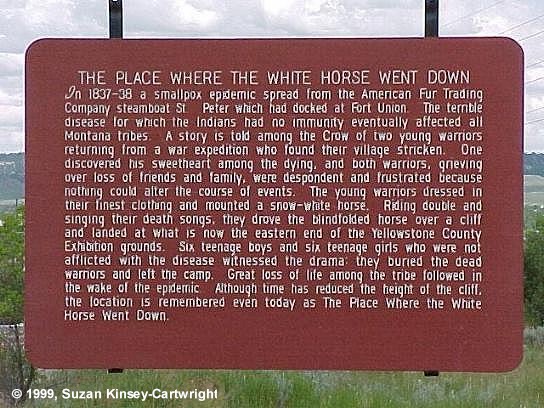 The Place Where The White Horse Went Down Monument