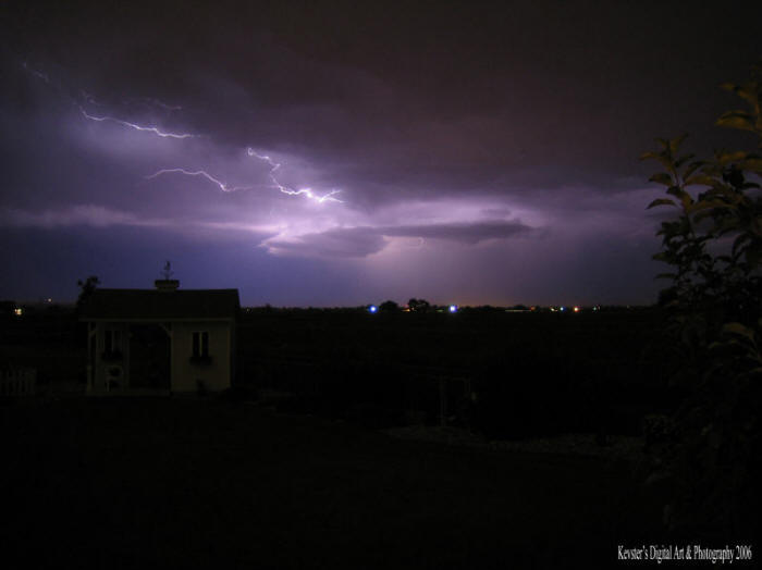 Lightning in the Night Sky, Yellowstone County, Montana
