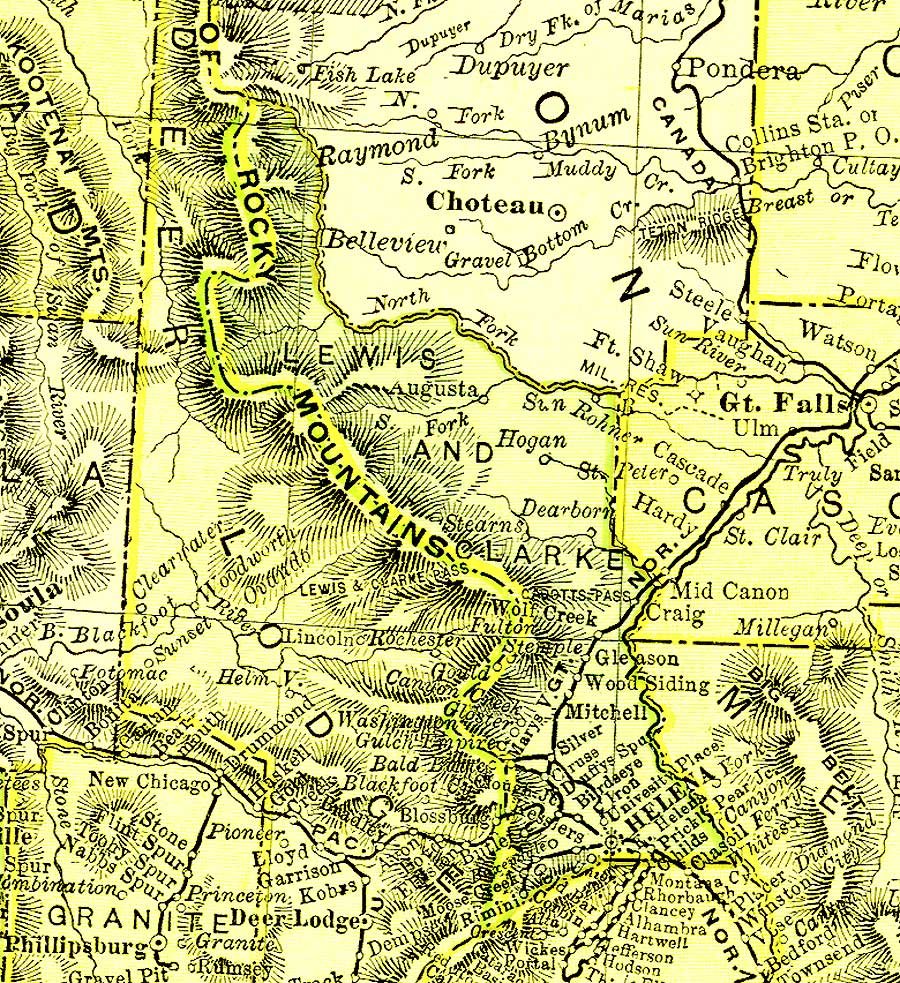 Lewis And Clark County MTGenWeb Maps