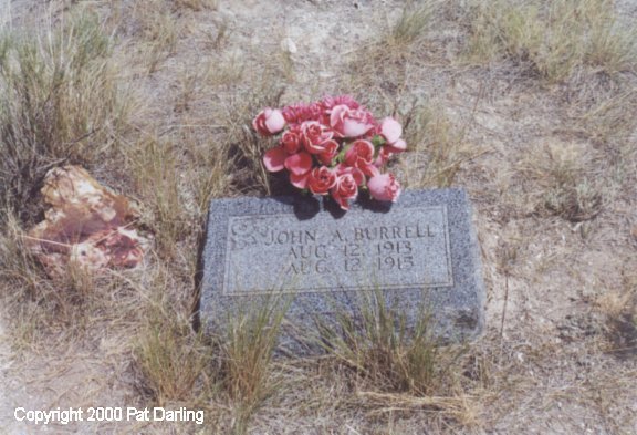 Bannack Cemetery, John A. Burrell