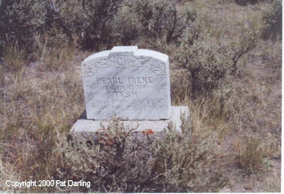 Bannack Cemetery, Pearl Irene Tash