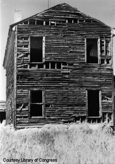 Backside of the Old Bannack School And Masonic Temple
