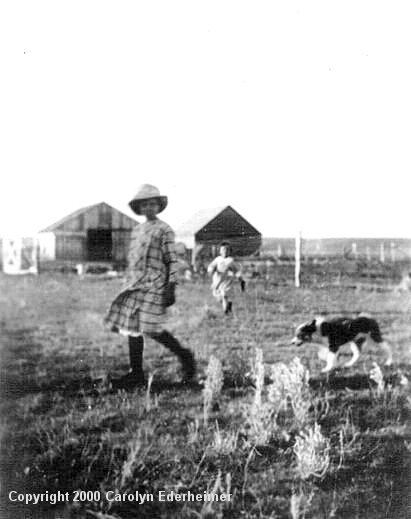 The Christie Kids Playing, 1917 Hopkins Ranch,