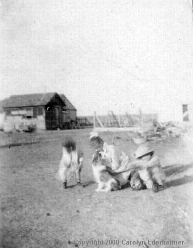 The Christie Kids Playing, 1917 Hopkins Ranch,