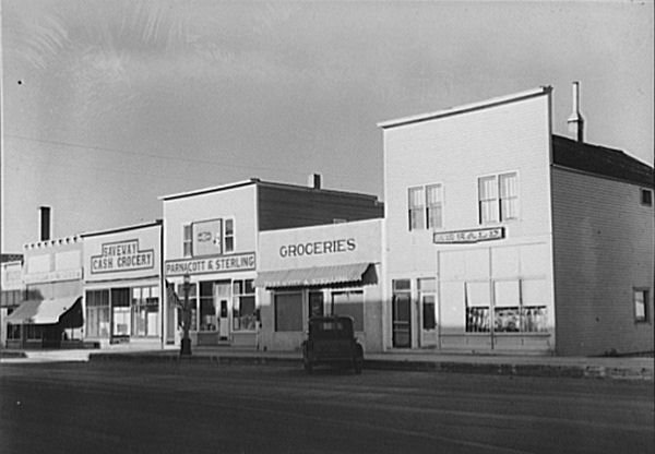 Main Street of Three Forks, Broadwater County, Montana