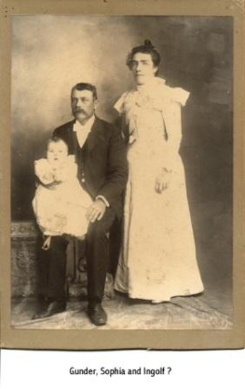Gunder, Sophia and Ingolf Hoines, Carbon County, Montana