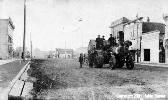 Steam Engine in Cascade, Cascade County, Montana