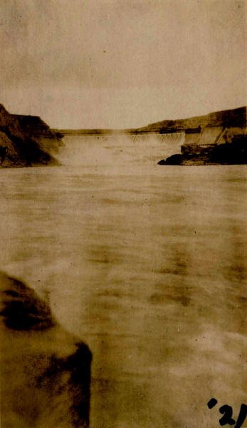 Falls on the Missouri River 1921 Great Falls, Cascade County, Montana