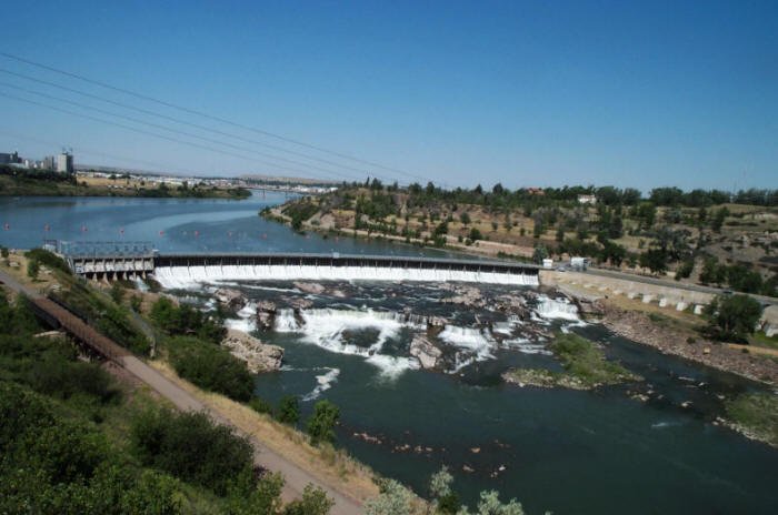 Missouri River, Great Falls, Cascade County, Montana
