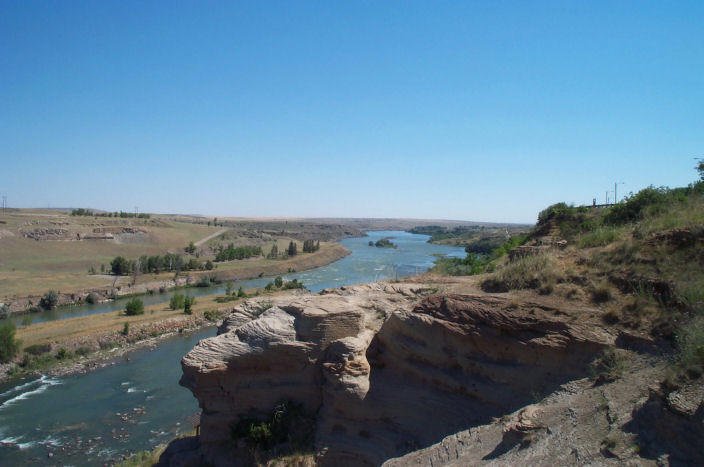 Missouri River, Great Falls, Cascade County, Montana