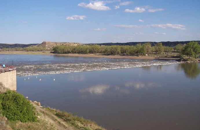 Yellowstone River at Intake, Dawson County, Montana