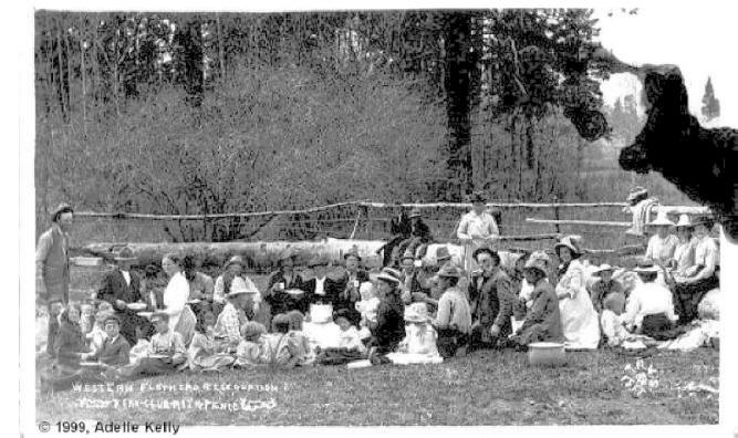 "Western Flathead Reservation" Picnic ca 1910, Flathead County, Montana
