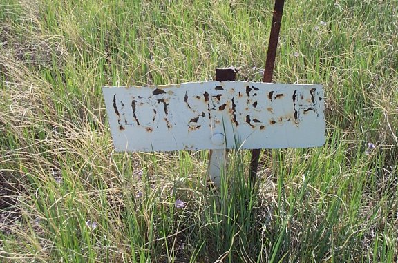 Unknown Lotspeich Grave Marker, Coon Cemetery, Musselshell River Breaks