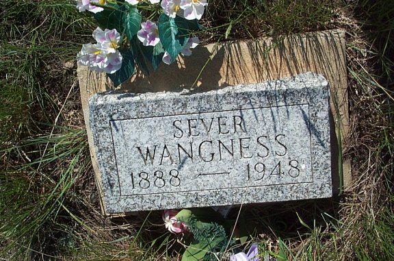 Sever Wangness, Wangsness Cemetery, Musselshell River Breaks