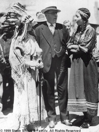 Joseph M. Dixon and Unidentifed Native Americans