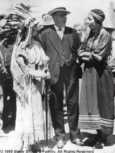 Joseph M. Dixon and Unidentifed Native Americans