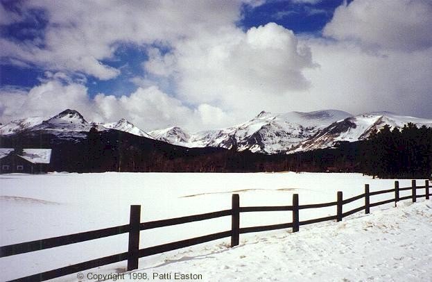 Fencelines, and Mountains, Glacier Park